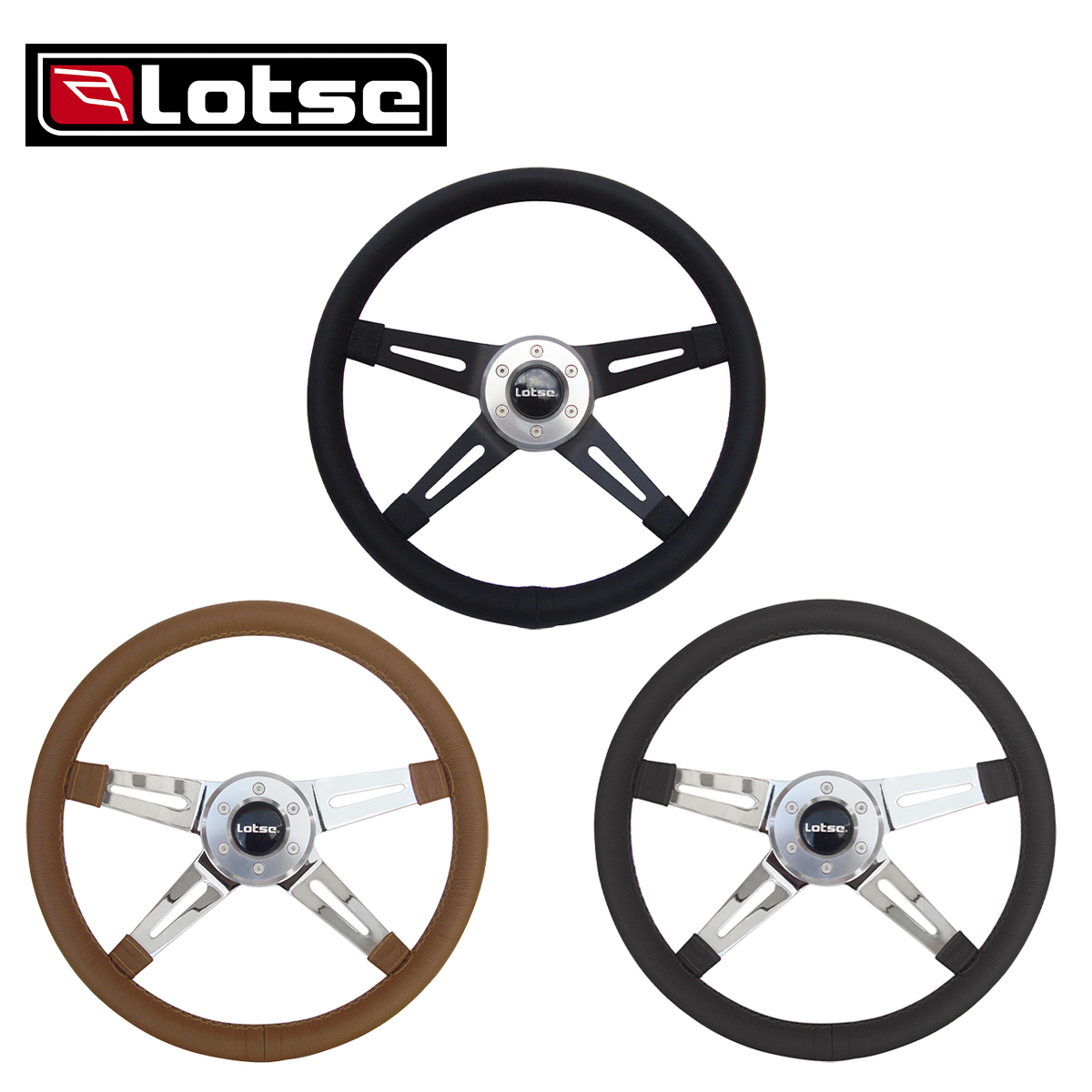 Volante Cl Ssico Lotse Four Cromo Marrom Black W Audio