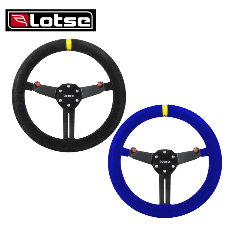 Volante Esportivo Lotse RGT ( Preto / Azul ) - Imagem 1