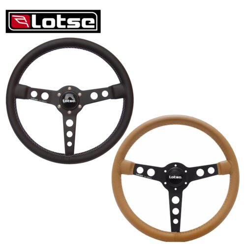 Volante Clássico Lotse Le Mans Black ( Preto / Marrom )