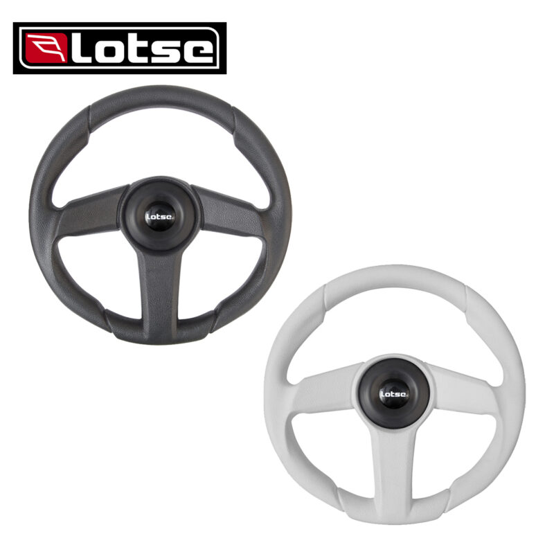 Volante Náutico Lotse Otto ( Preto / Branco ) - Imagem 1