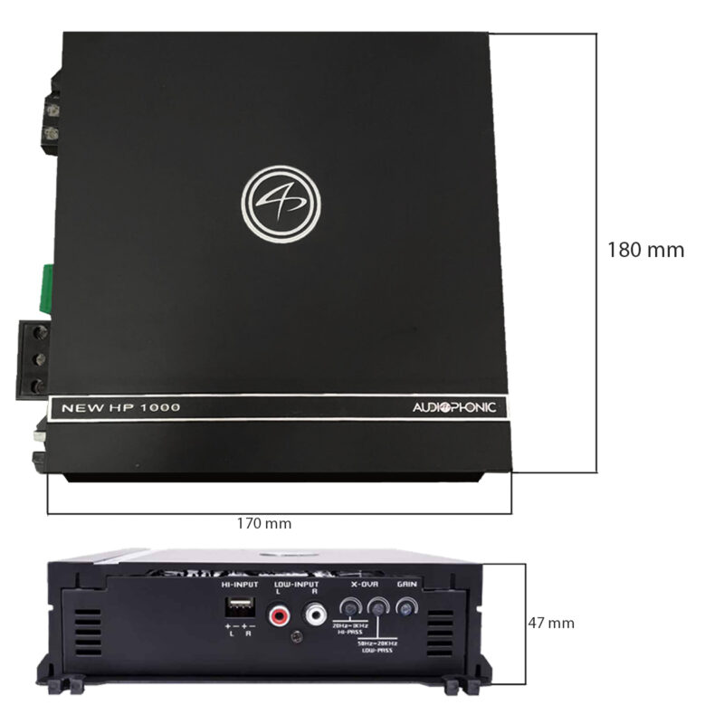 Amplificador Audiophonic Mono New HP1000 ( 500w Rms ) - Imagem 2