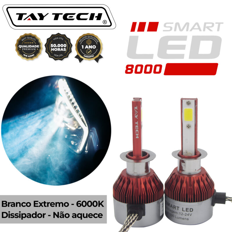 Lâmpada Tay Tech Smart Led 8000 - Imagem 1