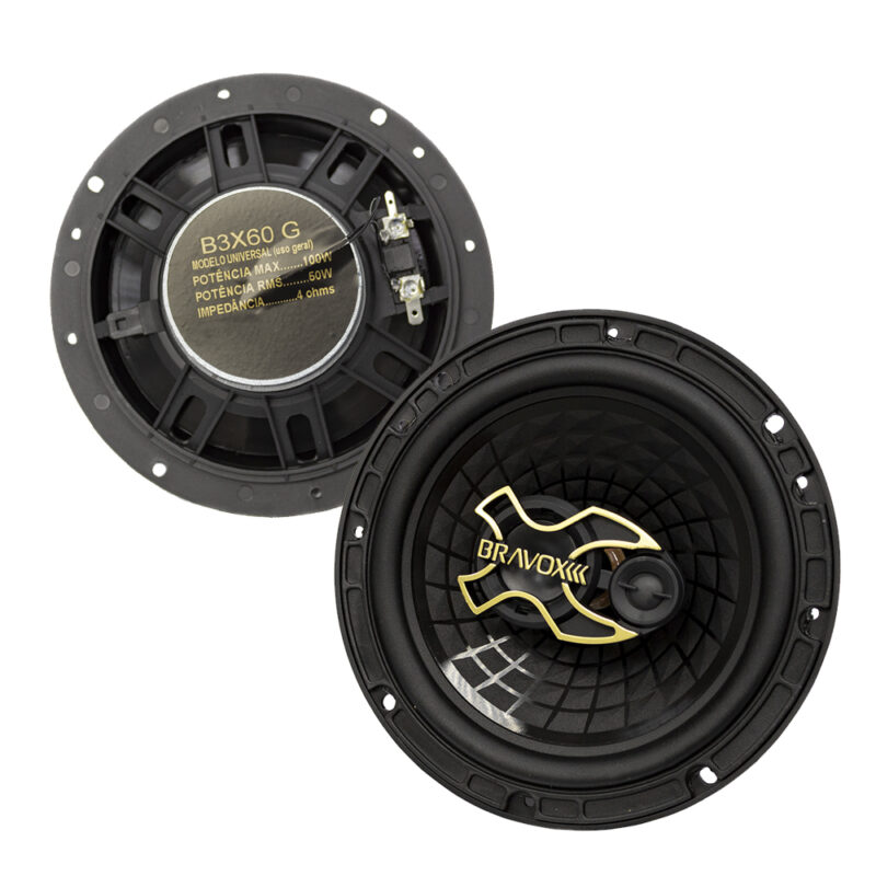 Par Alto Falante Bravox B3x60g Triaxial 6 Polegadas / 200w - Imagem 3