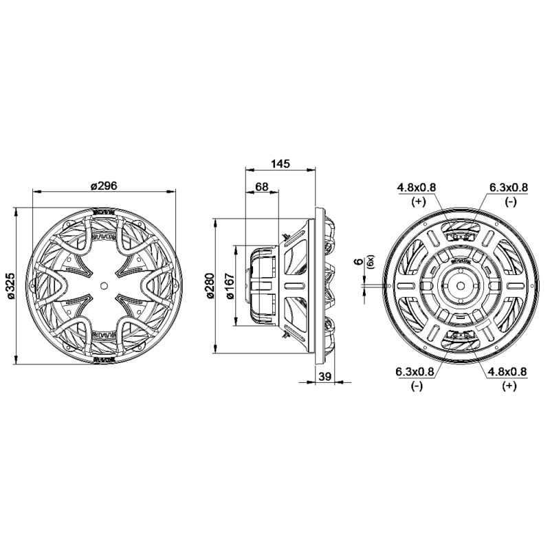 Subwoofer Bravox Black Bk12-d4 700w / 12 Polegadas / 4ohms - Imagem 6