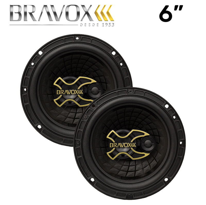 Par Alto Falante Bravox B3x60g Triaxial 6 Polegadas / 200w - Imagem 1