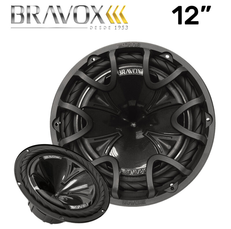 Subwoofer Bravox Black Bk12-d4 700w / 12 Polegadas / 4ohms - Imagem 1