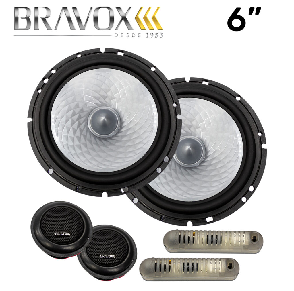 Kit Duas Vias Bravox Cs D Diamond W Polegadas W Audio