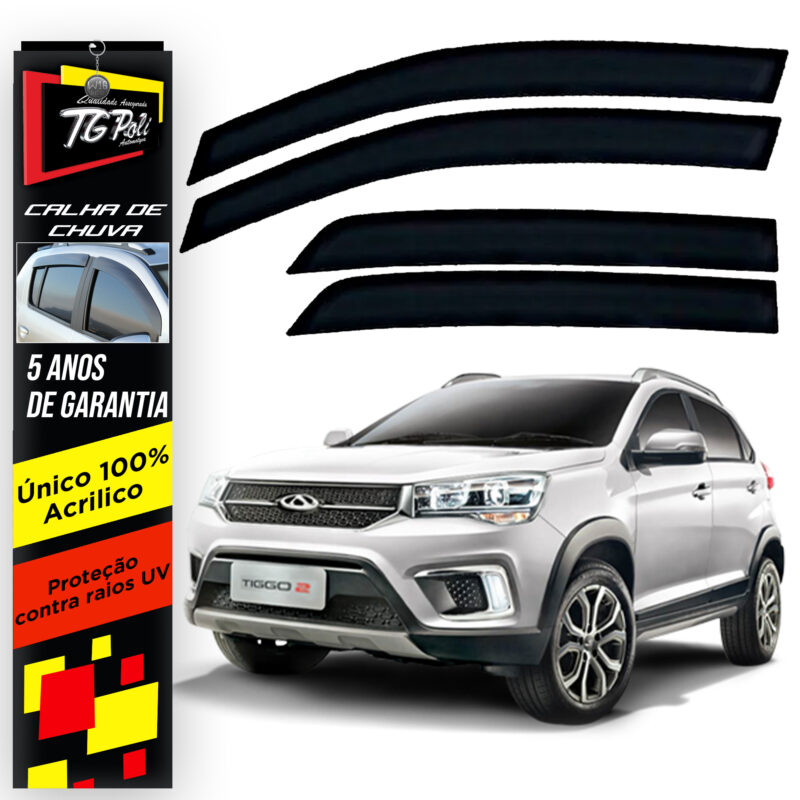 Calha Chuva Tg Poli 34.001 Chery Tiggo 2 - Imagem 1