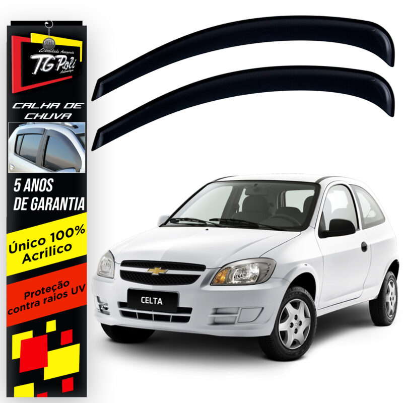 Calha de Chuva Tg Poli 23.009 Chevrolet Celta - Imagem 1