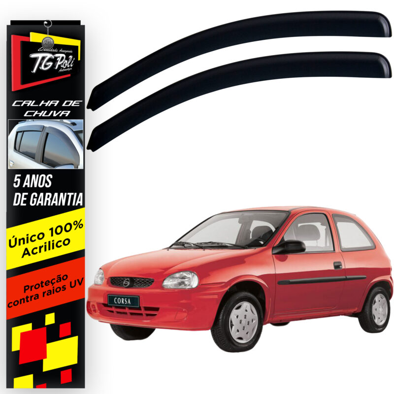 Calha Chuva Tg Poli 23.002 Chevrolet Corsa Hatch - Imagem 1