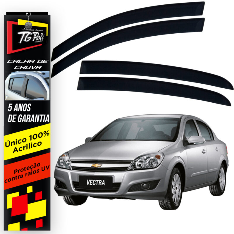 Calha Chuva Tg Poli 23016.0 Chevrolet Vectra Sedan - Imagem 1