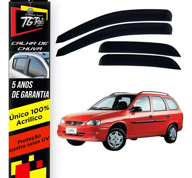 Calha Chuva Tg Poli 23.004 Gm Corsa Wagon - Imagem 1