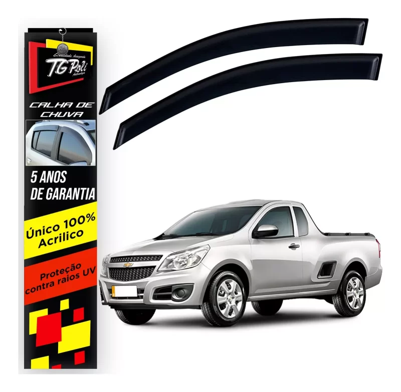 Calha Chuva Tg Poli 23.019 Chevrolet Montana - Imagem 1