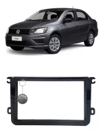 Moldura Acabamento Black Painel Multimídia 7 Pol Volkswagen Jetta Passat Variant Tiguan Amarok Fusca Gol Voyage Saveiro Fox