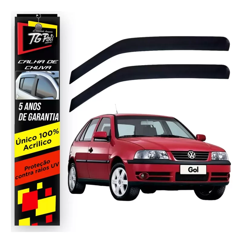 Calha Chuva Tg Poli 22.002 Volkswagen Gol G3 2p - Imagem 1