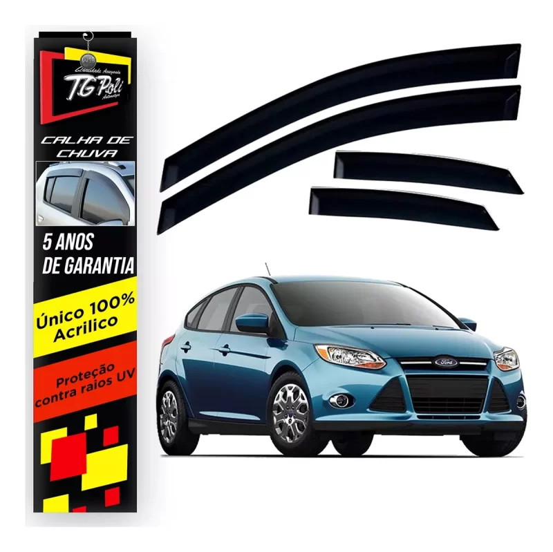 Calha Chuva Tg Poli 21.013 Focus Sedan - Imagem 1