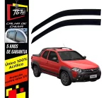 Calha De Chuva Tg Poli 24.002 Fiat Strada Cabine Dupla