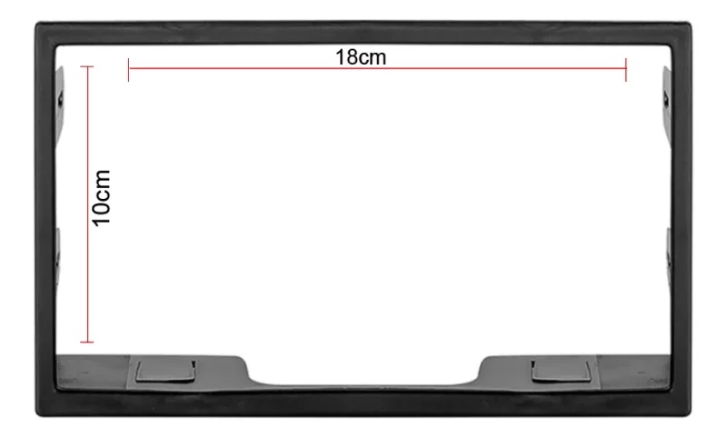 Kit Moldura Painel Multimídia Preta 7 Polegadas Volkswagen Ecosport Golf Polo Bora Novo Space Fox Fiesta - Imagem 2