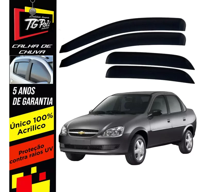 Calha Chuva Tg Poli 23.004 Chevrolet Classic - Imagem 1