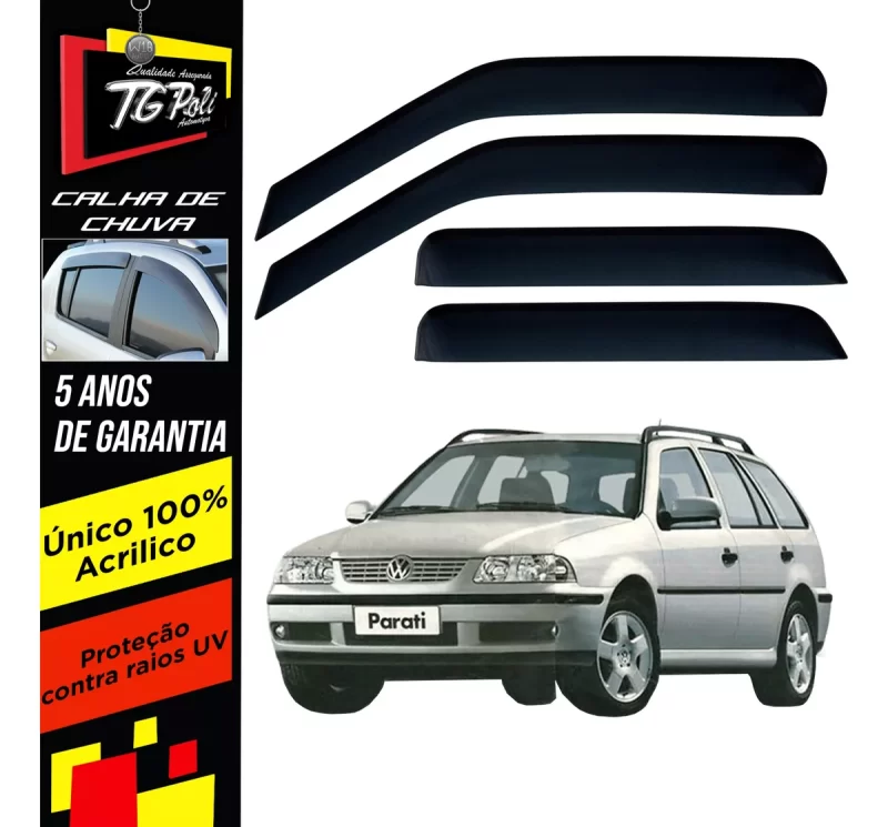 Calha De Chuva Tg Poli 22.002 Volkswagen Parati G3 - Imagem 1