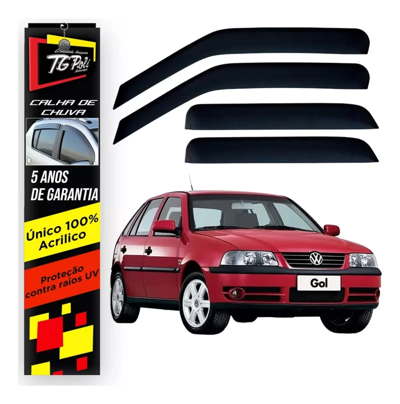 Calha Chuva Tg Poli 22.004 Volkswagen Gol G3 4P - Imagem 1