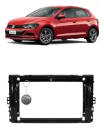 Moldura Acabamento Painel Multimídia Black Piano 9 Pol Vw Novo Polo T-Cross e Virtus