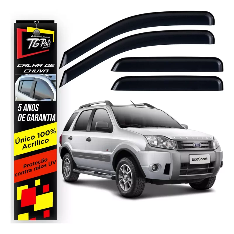 Calha Chuva Tg Poli 21.006 Ford Ecosport - Imagem 1