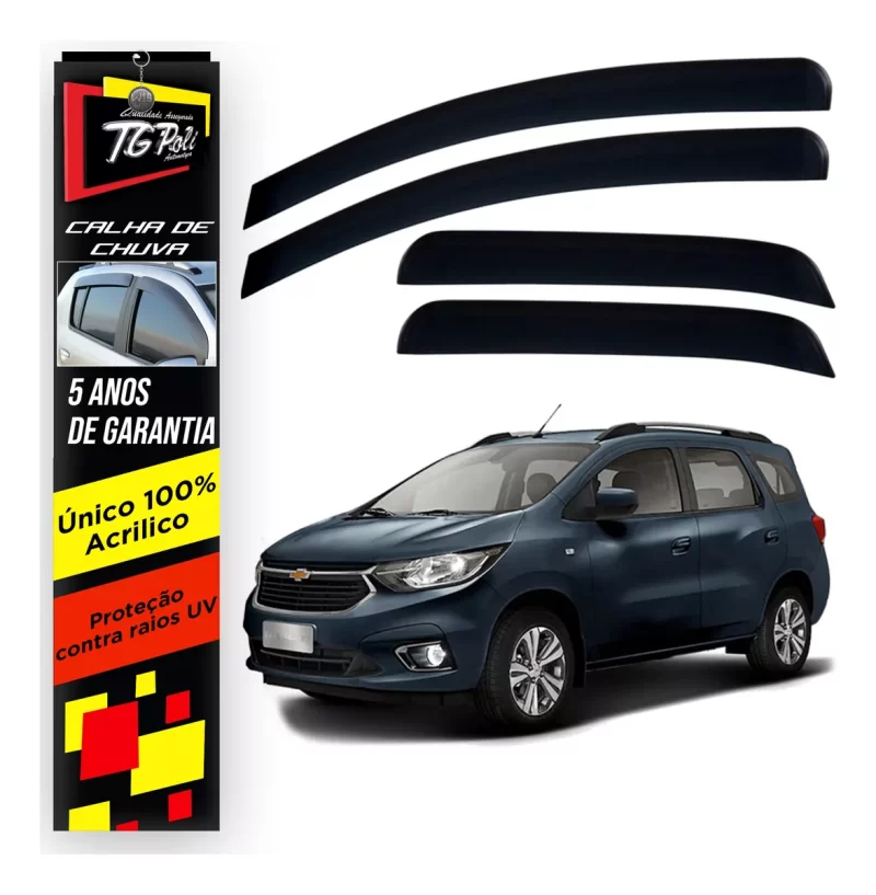 Calha Chuva Tg Poli 23025.0 Chevrolet Spin - Imagem 1