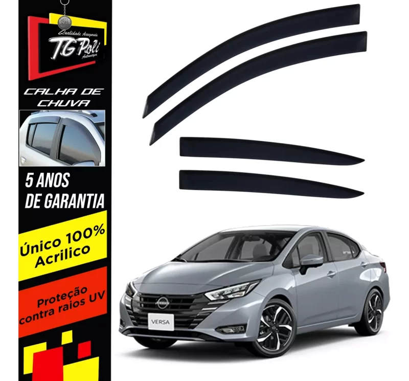 Calha Chuva Tg Poli 32008 Nissan Versa - Imagem 1