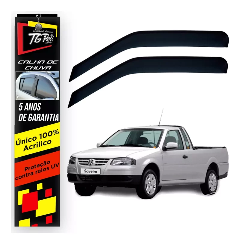Calha Chuva Tg Poli 22006.0 Volkswagen Saveiro G4 - Imagem 1