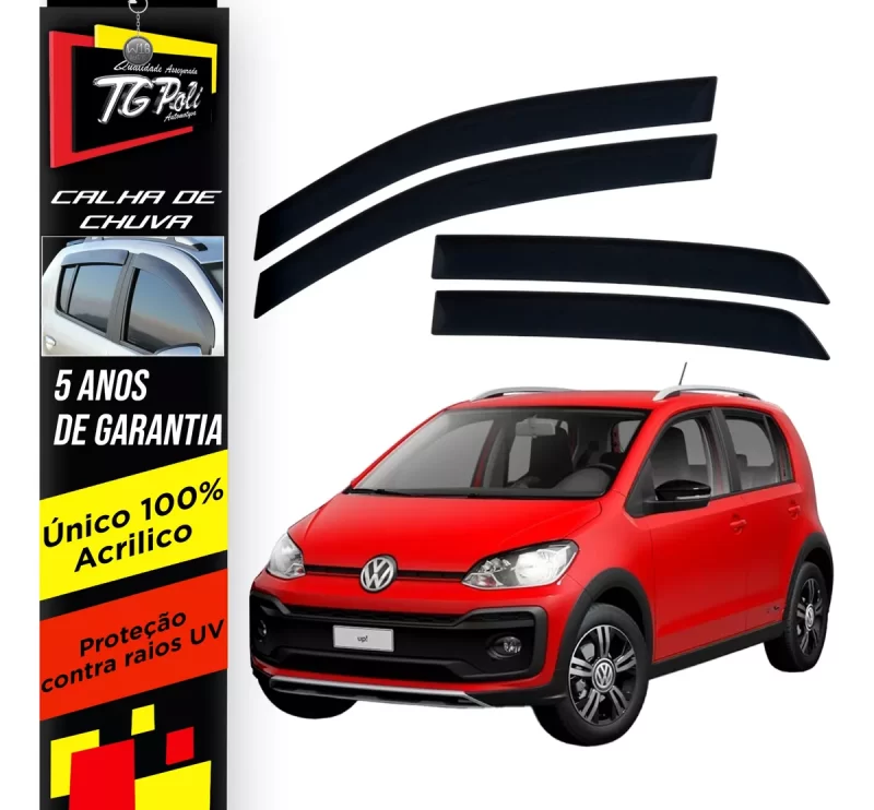 Calha De Chuva Tg Poli 22.017 Volkswagen Up - Imagem 1