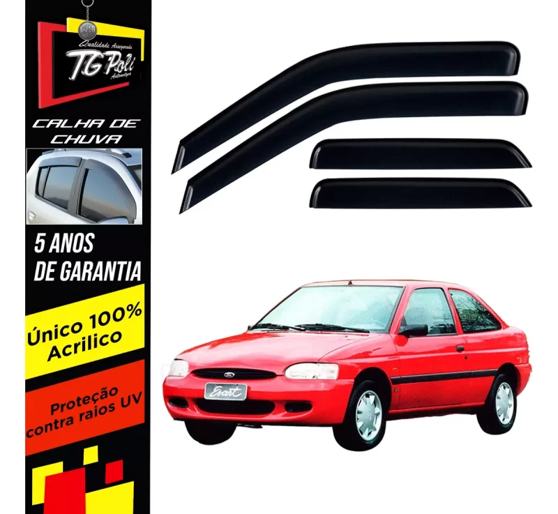 Calha Chuva Tg Poli 21.004 Escort Zetec - Imagem 1