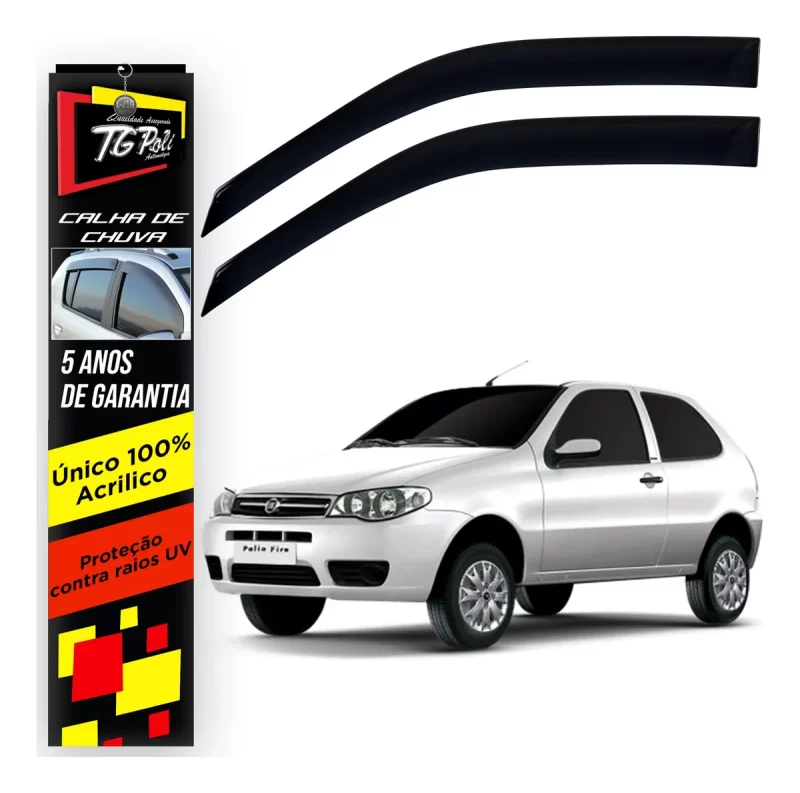 Calha De Chuva Tg Poli 24.002 Fiat Palio Fire - Imagem 1
