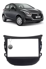 Combo Moldura Acabamento Painel Multimídia Hyundai Hb20