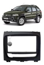 Moldura Acabamento Painel Multimídia 7pol Fiat Palio e Strada
