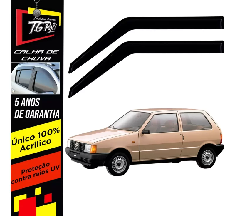 Calha Chuva Tg Poli 24.009 Fiat Uno - Imagem 1
