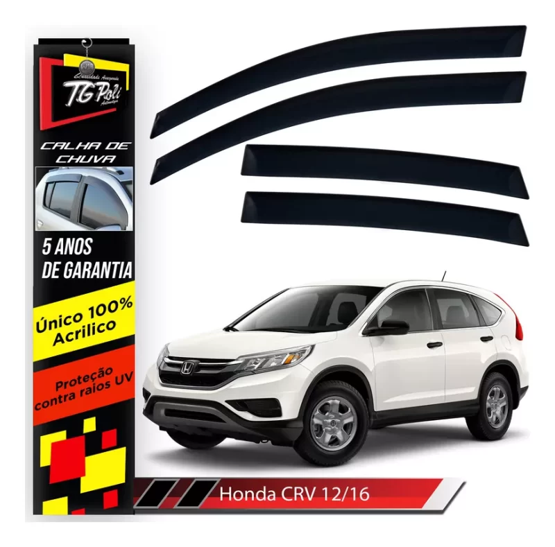 Calha Chuva Tg Poli 28.007 Honda Crv - Imagem 1