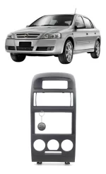 Kit Moldura Painel Multimídia Preta 2 Din Mp5 Chevrolet Astra