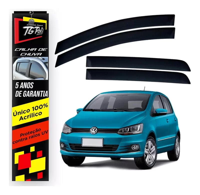 Calha Chuva Tg Poli 22.009 Volkswagen Fox - Imagem 1