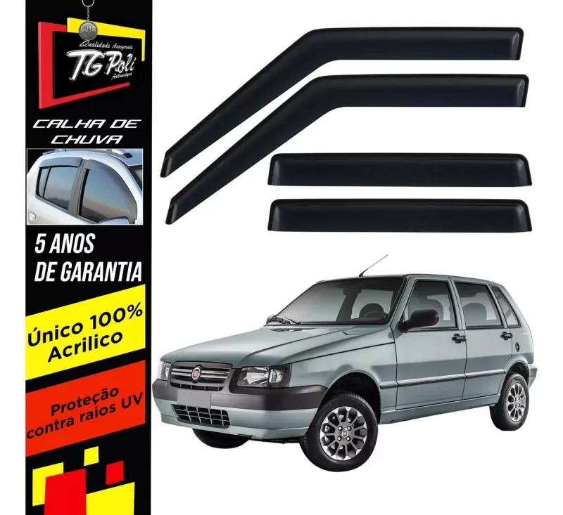Calha Chuva Tg Poli 24.010 Fiat Uno Mille - Imagem 1
