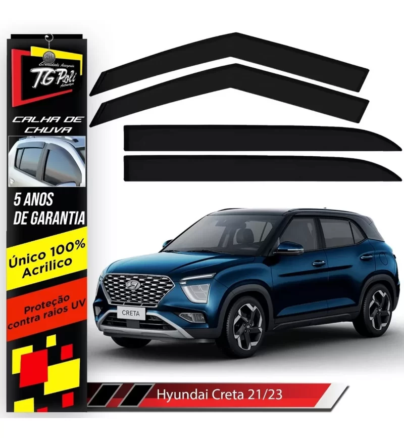 Calha Chuva Tg Poli 25.010 Hyundai Creta - Imagem 1