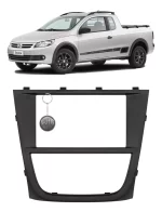 Moldura Acabamento Painel Multimídia 7pol Vw Saveiro Tropper