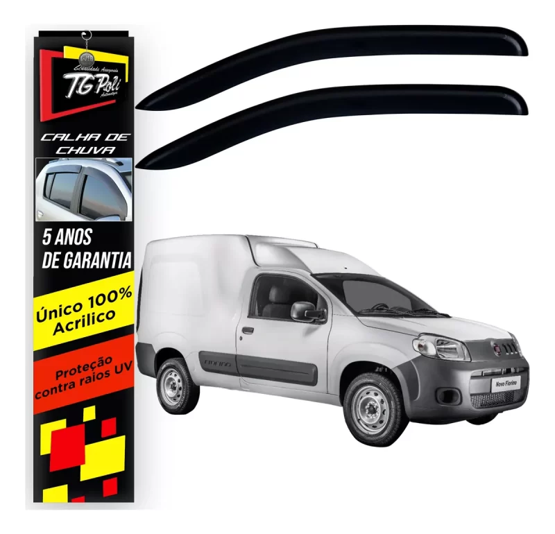 Calha Chuva Tg Poli 24.017 Fiat Fiorino - Imagem 1