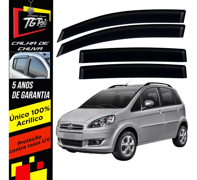 Calha Chuva Tg Poli 24.012 Fiat Idea - Imagem 1