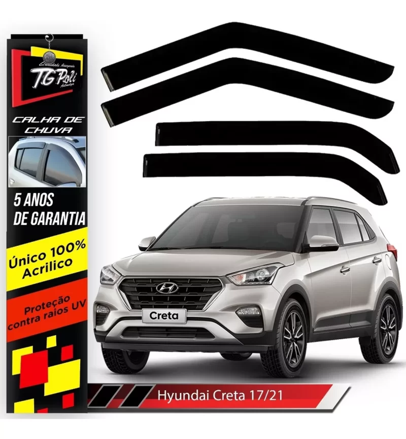 Calha Chuva Tg Poli 25.007 Hyundai Creta - Imagem 1