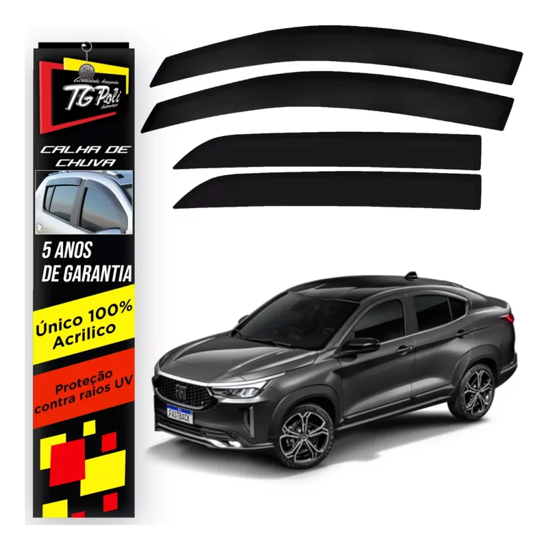 Calha Chuva Tg Poli 24.030 Fiat Fastback - Imagem 1