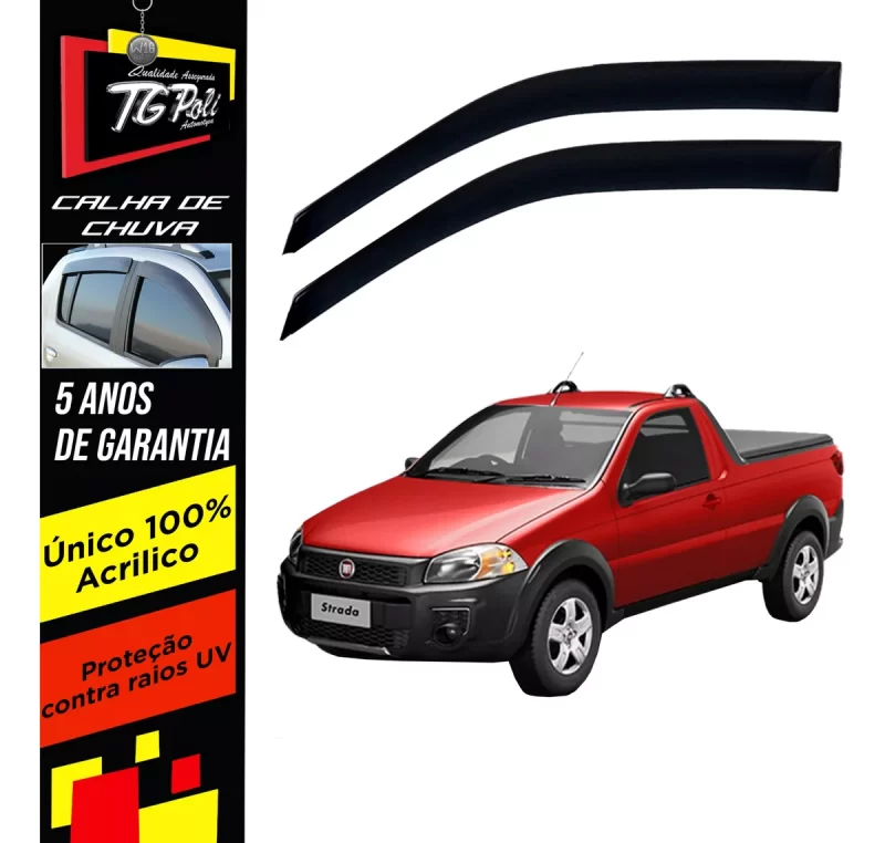 Calha Chuva Tgpoli 24.002 Fiat Strada - Imagem 1