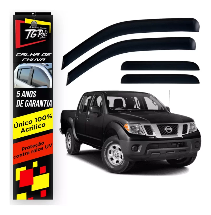 Calha Chuva Tg Poli 32.002 Nissan Frontier - Imagem 1