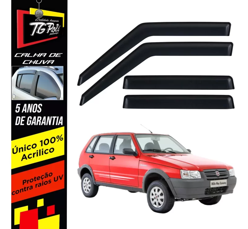 Calha Chuva Tg Poli 24.010 Fiat Uno - Imagem 1