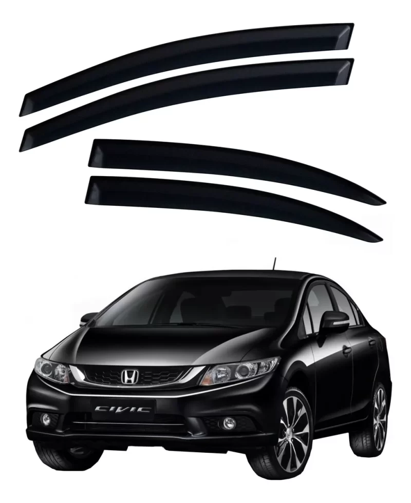 Calha Chuva Tg Poli 28004.0 Honda Civic - Imagem 1